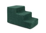 Scale Per Cani Scale Per Gatti Scale Per Animali Domestici Ausilio Per Arrampicarsi Rivestimento In Peluche 3 Gradini Verde