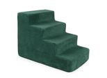 Scale Per Cani Scale Per Gatti Scale Per Animali Domestici Ausilio Per Arrampicarsi Rivestimento In Peluche 4 Gradini Verde