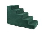 Scale Per Cani Scale Per Gatti Scale Per Animali Domestici Ausilio Per Arrampicarsi Rivestimento In Peluche 5 Gradini Verde