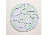 Kiddymoon Decorazione Da Parete 3D Sculture Da Parete Mdf Accessori Per Bambini Decorazione Da Parete Per Bambini Decorazione Divertente Montessori Motivo Del Pianeta, Verde
