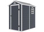 Casetta Da Giardino In Plastica Rojaplast Ave B 120 X 180 Cm Grigio