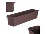 Cassetta Per Fiori Kadax "Evron"", Cassetta Da Balcone In Plastica, Vaso Per Fiori Per Balcone, Davanzale, Fioriera, 60 Cm, Marrone"