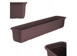 Cassetta Per Fiori Kadax "Evron"", Cassetta Per Balconi In Plastica, Vaso Per Fiori Per Balcone, Davanzale, Fioriera, 80 Cm, Marrone"