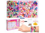 Set Di Perline Malplay Per La Creazione Di Braccialetti, Orecchini E Collane, Set Di Gioielli Con Perline, Perline Artigianali Fai Da Te, Bambini A Partire Dai 6 Anni