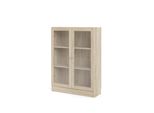 Libreria Base 2 Ante In Vetro Struttura Rovere Decoro.