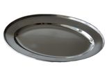 Vassoio Ovale 30X20,5 Cm In Acciaio Inox