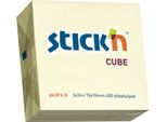 Blocco Autoadesivo Stick'n Hopax, 76X76 Mm, Cubo, Giallo, 400 Fogli
