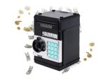 Salvadanaio Elettronico Coil, Salvadanaio, Mini Cassaforte, Bancomat, Codice Pin, Banconote E Monete, Effetti Sonori, Argento