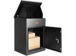 Vevor Cassetta Per Lettere Cassetta Per Pacchi Con Chiusura A Password IPX3 Cassetta Per Pacchi Impermeabile 44X35X58,3 Cm Nero