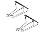 Set Di 2 Binari Per Bicchieri | Portabicchieri 34,5X22,2X16,1Cm A Parete | 2 File Di Binari Per Bar | Portabicchieri Per Champagne | Portabicchieri Per Vino A Soffitto | Portabicchieri Per Vino | Portabicchieri Per Casa, Bar, Caffè