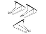 Set Di 3 Binari Per Bicchieri | Portabicchieri 34,5X22,2X16,1Cm A Parete | 2 File Di Binari Per Bar | Portabicchieri Per Champagne | Portabicchieri Per Vino A Soffitto | Portabicchieri Per Vino | Portabicchieri Per Casa, Bar, Caffè