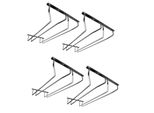 Set Di 4 Binari Per Bicchieri | Portabicchieri 34,5X22,2X16,1Cm A Parete | 2 File Di Binari Per Bar | Portabicchieri Per Champagne | Portabicchieri Per Vino A Soffitto | Portabicchieri Per Vino | Portabicchieri Per Casa, Bar, Caffè