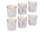 Candele Profumate Con Motivo Natalizio, Ø 4,5 Cm, Set Di 6 Candele