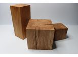 Blocco Di Legno Di Quercia 10X10X50Cm Oliato Blocco Di Quercia Massiccio Decorazione Di Legno Sgabello Di Quercia Cubo