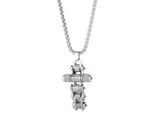 Collana Catena Croce-Argento KP29314