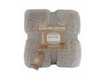 Coperta Teddy 150 X 200 Cm " Calda Coperta In Ecopelliccia | Soffice Coperta In Microfibra [Marrone Chiaro]"