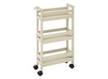 5 Five Simply Smart - Carrello Di Servizio Con Rotelle A 3 Livelli "Colourrama"" Beige Naturale"