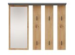 Parete Per Anticamera Mart - Rovere Artisan / Antracite