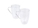 Tazza Doppia In Vetro 'Double' 350Ml, 2 Pezzi