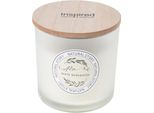 Candela Profumata In Vetro Storia Naturale 10 Cm, Muschio Bianco E Rosa