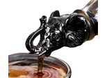 Versatore Per Bottiglie Di Grappa In Acciaio Inox | Versatore Per Vino Con Motivo A Elefante | Dosatore Nero | Versatore Per Liquori | Tappo Per Bottiglie Di Olio | Versatore Per Grappa | Versatore Per Olio | Affascinante Aggiunta