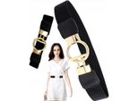 Cintura Da Donna - Stile Elegante - Comoda Fascia Elastica In Vita - Eleganza Senza Tempo - Materiali Di Alta Qualità - Modello H48 - Flessibile E Chic