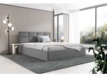 Gutto Letto Imbottito 90X200 Griglia A Doghe In Metallo Velluto Grigio Velluto Con Vano Contenitore Vano Contenitore