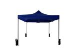 Rebecca Mobili Gazebo Pieghevole 3X3 M Con 4 Pesi In Metallo E Poliestere Blu