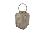 Lanterna Rebecca Mobili, Stile Etnico, Metallo Dorato, 22X16X16 Cm