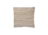 Cuscino Rebecca Mobili Con Imbottitura In Cotone E Denim, 45X45, Beige E Blu