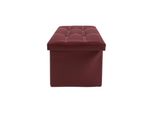 Rebecca Mobili Sgabello Imbottito In Fibra Di Legno Ed Ecopelle Bordeaux
