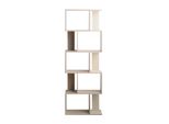 Libreria Rebecca Mobili A 5 Scomparti In Mdf, Grigio