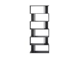 Libreria Rebecca Mobili Con 6 Ripiani In Mdf, Nero