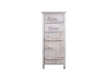 Scaffale Rebecca Mobili Con 2 Cassetti E 1 Anta In Legno Bianco