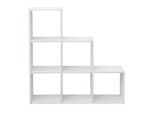 Libreria Rebecca Mobili A 6 Ripiani In Mdf Bianco