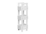 Scaffale Rebecca Mobili Con 3 Ripiani In Mdf Bianco
