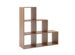 Libreria Rebecca Mobili A 6 Scomparti In Mdf, Colore Rovere Marrone