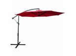 Akord Ombrellone Da Giardino Aster Rosso 245X245X245 Cm