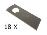 18 X Lame Per Scarificatore Spurt 5001 B - Acciaio Hq