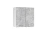Vicco Pensile Da Cucina R-Line, 60 Cm, Calcestruzzo/Bianco