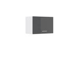 Vicco Pensile Da Cucina R-Line, 60 Cm Piatto, Antracite Lucido/Bianco
