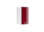 Vicco Pensile Da Cucina R-Line, 30 Cm, Rosso Lucido/Bianco