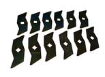 12X Lame Per Arieggiatore Per AL-KO 36 Ve, 360 Ve, 38 Vb, 380 Ve, Comfort Euromat