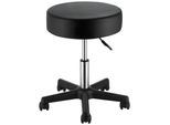 Vevor Sgabello Girevole Con Rotelle, Portata 181 Kg, Regolabile In Altezza, Sgabello Con Cuscino Ultrasottile, Sgabello Girevole Per Salone, Bar, Casa, Ufficio, Medicina, Massaggio, Nero