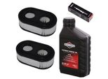 Candela + Filtro + Olio Per Tosaerba Per Briggs & Stratton B&S Bs 550E 550EX 575EX