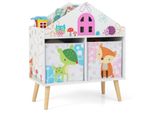Scaffale Per Bambini Costway, Libreria Per Bambini Con 2 Contenitori, 62 X 30 X 72 Cm