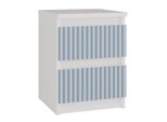 Comodino Per Camera Dei Bambini Duster - Bianco / Blu