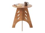 Sobuy HFBT01-BR Tavolino Con Incastri A Tenone Tavolino Da Caffè Tavolino Da Letto Comodino Tavolino Da Divano H55 X Ø46,5 Cm