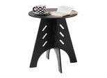 Sobuy HFBT01-SCH Tavolino Con Incastri A Tenone Tavolino Da Caffè Tavolino Da Letto Comodino Tavolino Da Divano H55 X Ø46,5 Cm