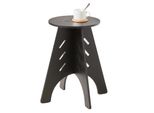 Sobuy HFBT01-K-SCH Tavolino Con Incastri A Tenone Tavolino Da Caffè Tavolino Da Letto Comodino Tavolino Da Divano H48,5 X Ø30,5 Cm